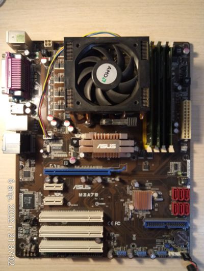 Лот: 18880697. Фото: 1. ASUS M3A78 rev.1.00G Socket AM2... Комплекты запчастей