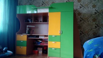Лот: 4377251. Фото: 1. Детская двухярусная кровать. Детские кровати и кроватки