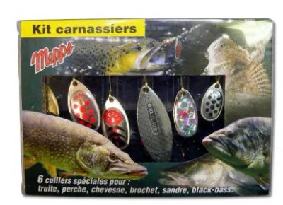 Лот: 22938194. Фото: 1. Набор блесен Mepps Kit Carnassier... Ящики, сумки, коробки и чехлы