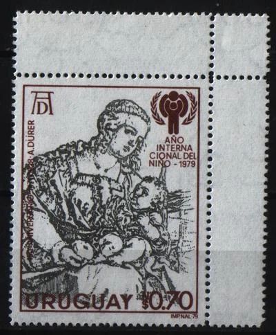Лот: 10968957. Фото: 1. Уругвай 1979г - Дюрер - чистая... Марки