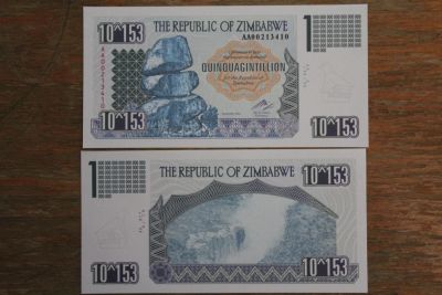 Лот: 21172157. Фото: 1. Зимбабве 1 квинквагентиллион долларов... Частные выпуски, копии банкнот