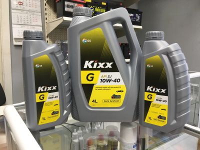Лот: 12789919. Фото: 1. Моторное масло Kixx 10W40 4л. Масла, жидкости