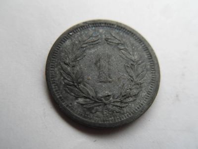 Лот: 10262218. Фото: 1. Швейцария 1 раппен 1944. Европа