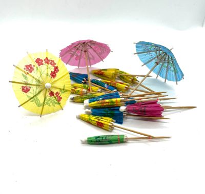 Лот: 19671288. Фото: 1. 🥖 Шпажки-зонтики для канапе набор... Предметы сервировки