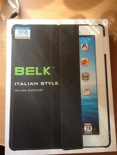Лот: 2695603. Фото: 1. Кожаный чехол BELK для ipad 2... Чехлы, обложки