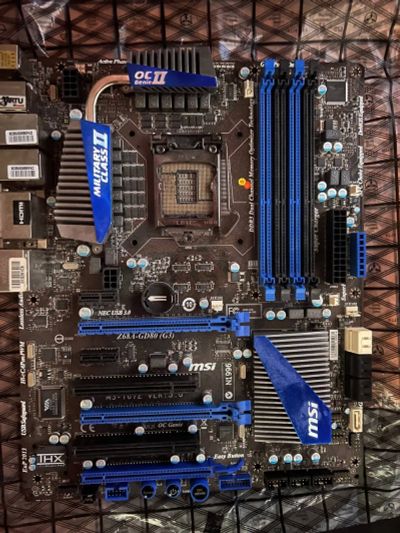 Лот: 22225937. Фото: 1. MSI Z68A-GD80 (G3) (скорее всего... Материнские платы