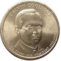 Лот: 4014035. Фото: 1. США 1 доллар 2014 , 30-й Президент... Америка