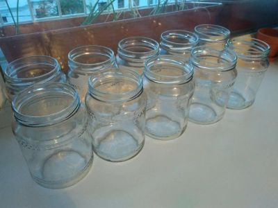 Лот: 10058635. Фото: 1. Банки 0,75 (+ крышки) 10 шт МНОГО... Контейнеры, банки