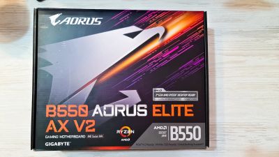 Лот: 20631875. Фото: 1. Материнская плата Gigabyte B550... Материнские платы