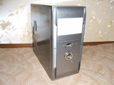 Лот: 468219. Фото: 1. Корпус ATX, серый, USB на передней... Корпуса, блоки питания