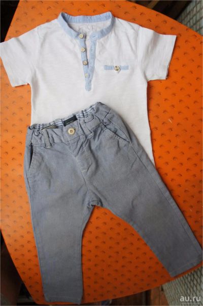 Лот: 8883606. Фото: 1. Футболка для мальчика"Zara",1-2годика... Брюки, шорты, джинсы