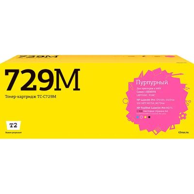 Лот: 24438987. Фото: 1. Картридж T2 TC-C729M/313A. Картриджи, расходные материалы