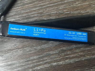 Лот: 13432673. Фото: 1. Аккумулятор Li-Po 1300 11.1 V. Пейнтбол, страйкбол