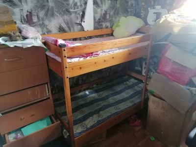 Лот: 21599865. Фото: 1. Кровать двухьярусная детская. Детские кровати и кроватки