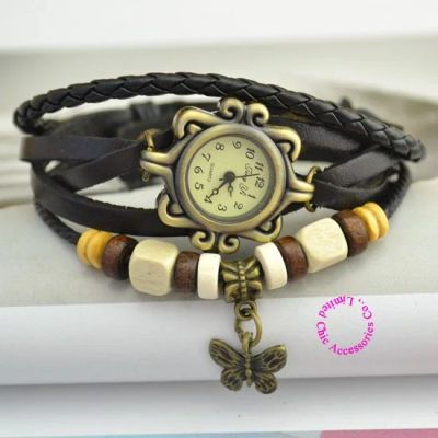 Лот: 3497343. Фото: 1. Винтажные часы-браслет с подвеской... Оригинальные наручные часы