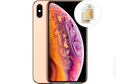 Лот: 12367070. Фото: 1. iPhone Xs Max 64Gb Gold Dual sim... Смартфоны