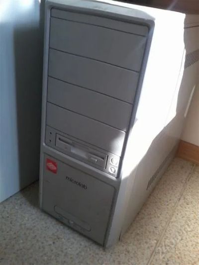 Лот: 1031868. Фото: 1. Корпус Mini-ATX + мать + проц. Корпуса, блоки питания