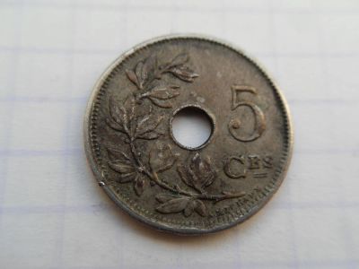 Лот: 9494860. Фото: 1. Бельгия 5 сантимов 1920 Надпись... Европа