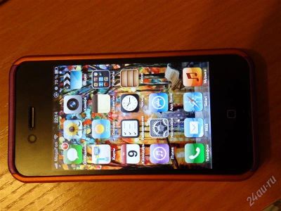 Лот: 2788985. Фото: 1. iPhone 4S 32gb Black + чехол... Смартфоны