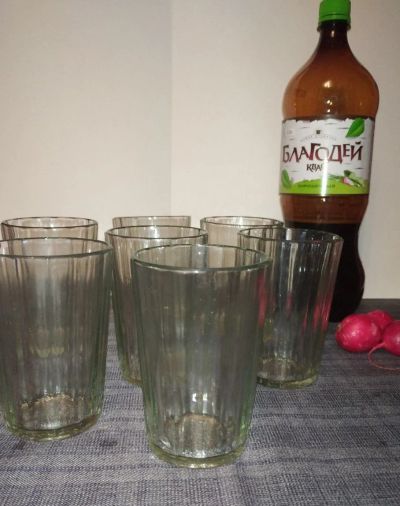 Лот: 19147812. Фото: 1. Гранёные стаканы 7шт одним лотом... Кружки, стаканы, бокалы
