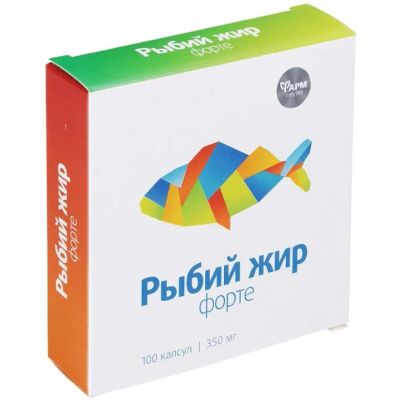 Лот: 24954745. Фото: 1. Рыбий жир Форте капсулы 100 шт. Лекарства