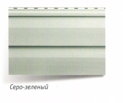 Лот: 9643053. Фото: 1. Серо-зеленая панель "Альта-Сайдинг... Фасадные материалы, сайдинг