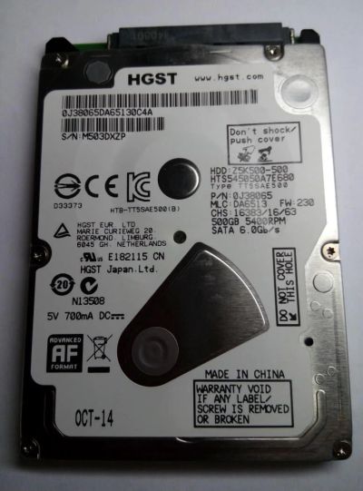 Лот: 7152793. Фото: 1. Продам жесткий диск HGST, модель... Жёсткие диски (HDD)