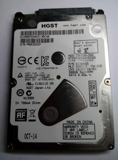 Лот: 7152793. Фото: 1. Продам жесткий диск HGST, модель... Жёсткие диски