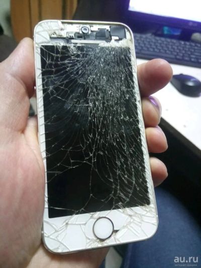 Лот: 15249661. Фото: 1. Iphone 5S разбит дисплей,гнутый... Смартфоны