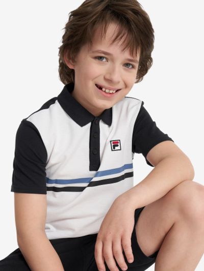 Лот: 22745075. Фото: 1. Поло для мальчиков FILA, Черный. Другое (спортивная одежда)