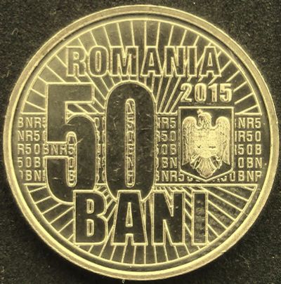 Лот: 7049035. Фото: 1. Румыния 50 бани 2015г АНЦ = 10... Европа