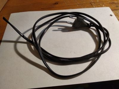 Лот: 17217537. Фото: 1. шнур электрический + вилка длина... Шнуры, кабели, разъёмы