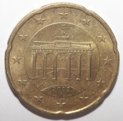 Лот: 8649377. Фото: 1. 20 евроцентов 2002 год. Германия... Германия и Австрия
