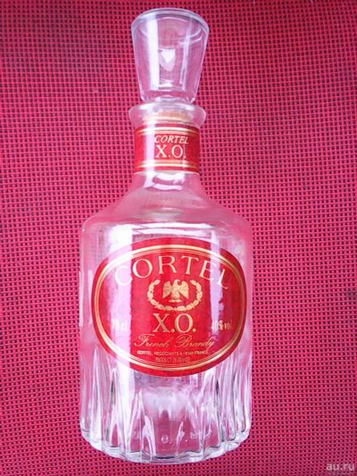 Лот: 16349559. Фото: 1. Бутылка из под бренди Cortel X... Бутылки, пробки, этикетки