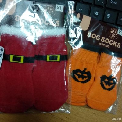 Лот: 13117176. Фото: 1. Носки Pet Socks, размер XL (одежда... Ошейники, одежда, конное снаряжение