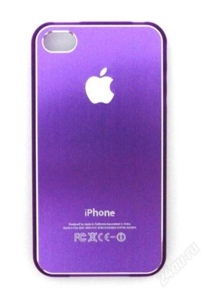 Лот: 1164874. Фото: 1. Фиолетовый корпус для iphone 4... Корпуса, клавиатуры, кнопки