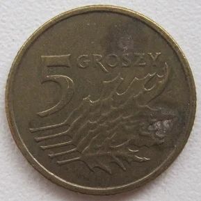 Лот: 11941368. Фото: 1. Польша 5 грошей 2005. Европа