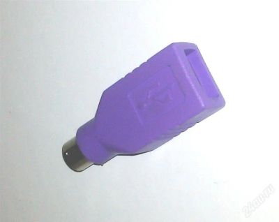 Лот: 2331155. Фото: 1. Переходник PS/2-USB для USB клавиатур. Шлейфы, кабели, переходники