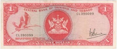 Лот: 77311. Фото: 1. Тринидат и Тобаго. 1 доллар 1964г... Америка