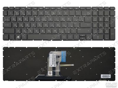 Лот: 15962766. Фото: 1. Клавиатура HP 250 G5 (RU) черная... Клавиатуры для ноутбуков