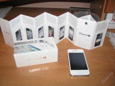 Лот: 2396887. Фото: 1. Apple iPhone 4S 16 GB White. Смартфоны