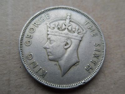 Лот: 10831558. Фото: 1. Маврикий 1 рупия 1950. Африка