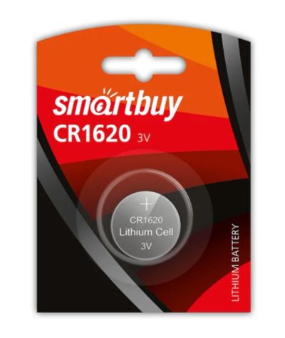 Лот: 25319465. Фото: 1. Элемент питания SMARTBUY CR 1620... Батарейки, аккумуляторы, элементы питания