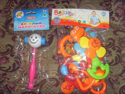 Лот: 6747145. Фото: 1. погремушки новые. Для младенцев