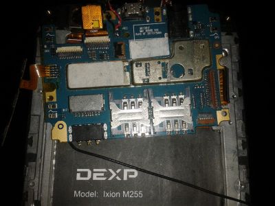 Лот: 12575847. Фото: 1. Системная плата DEXP M255. Микросхемы и платы