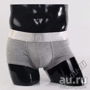 Лот: 9725781. Фото: 1. Трусы Calvin Klein мужские (серый... Нижнее бельё, плавки, шорты для плавания