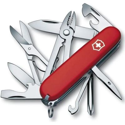 Лот: 12996075. Фото: 1. Швейцарский нож Victorinox Deluxe... Ножи, топоры