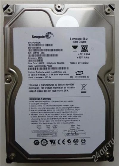 Лот: 2554026. Фото: 1. жесткий диск barracuda se.2 1000gb. Жёсткие диски (HDD)