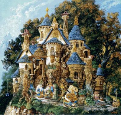 Лот: 7411542. Фото: 1. Схема "Сказочный замок". Вышивание