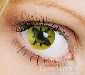Лот: 658764. Фото: 1. карнавальные линзы Чёрный цветок. Разное